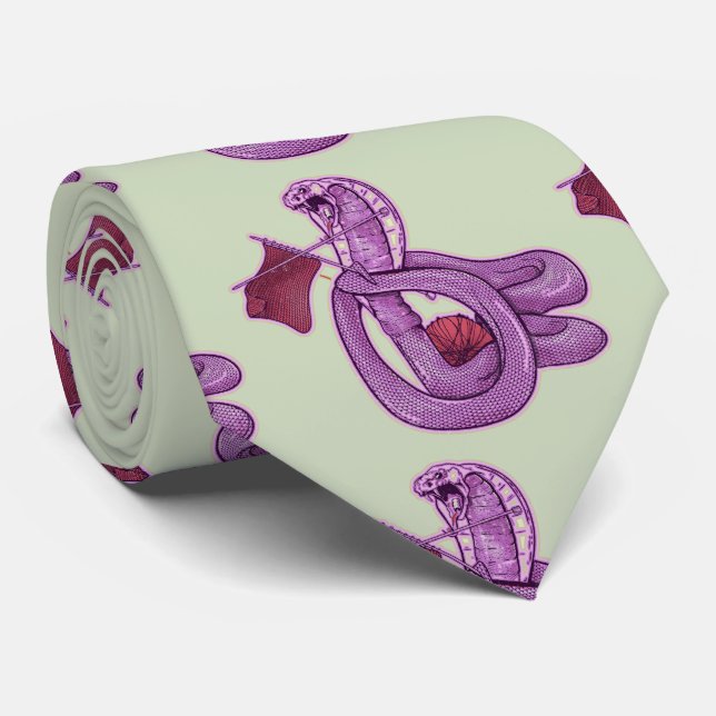 Snake Knitting Krawatte (Gerollt)
