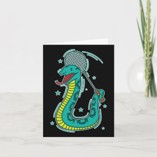 Snake Plays Badminton Karte