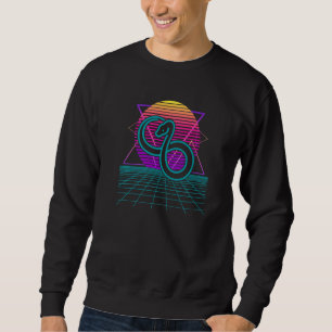 Snake Retro 80er Style Ball Python Boa Constrictor Sweatshirt