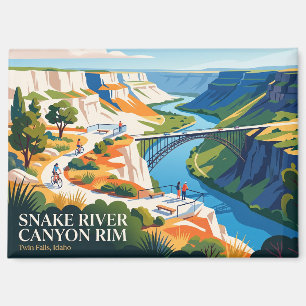 Snake River Canyon Rand Idaho Magnet