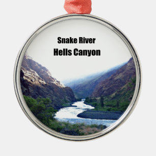 Snake RIver, Hells Canyon Ornament Aus Metall