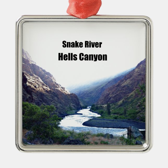Snake RIver, Hells Canyon Silbernes Ornament (Vorne)