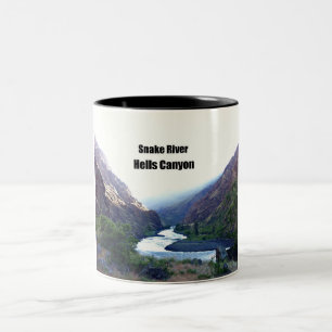 Snake RIver, Hells Canyon Zweifarbige Tasse