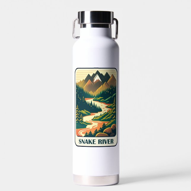 Snake River Idaho Colors Trinkflasche (Vorne)