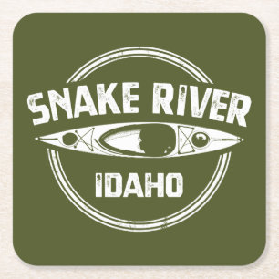 Snake River Idaho Rechteckiger Pappuntersetzer