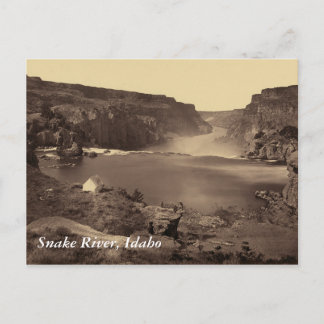 Snake River Soshone Falls Idaho Vintage Postkarte