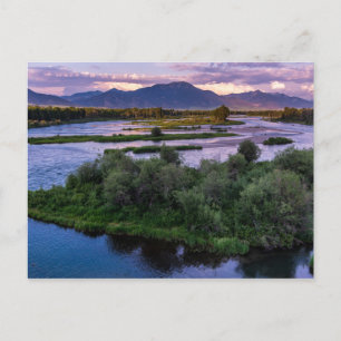 Snake River Sunset - Swan Valley - Idaho Postkarte