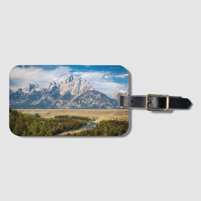 Snake River übersehen | großartigen Teton Gepäckanhänger (Vorderseite (Horizontal))
