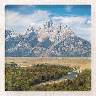 Snake River übersehen   großartigen Teton Glasuntersetzer