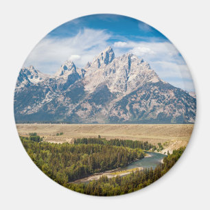Snake River übersehen   großartigen Teton Magnet