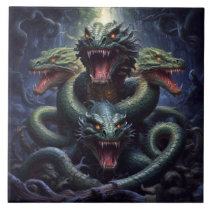 Snake Serpent Dragon Monster Fantasy Fliese