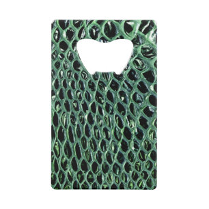 Snake Skin Bottle Opener Kreditkarte Geldbeutel Flaschenöffner