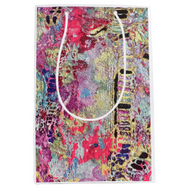 Snake Skin Geschenktasche Bold Vibranful Colorful Mittlere Geschenktüte