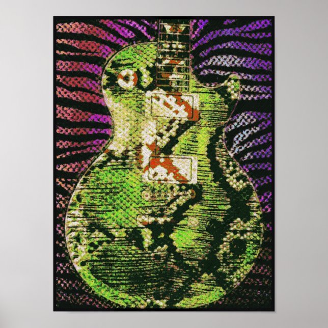 Snake Skin Guitar Poster (Vorne)