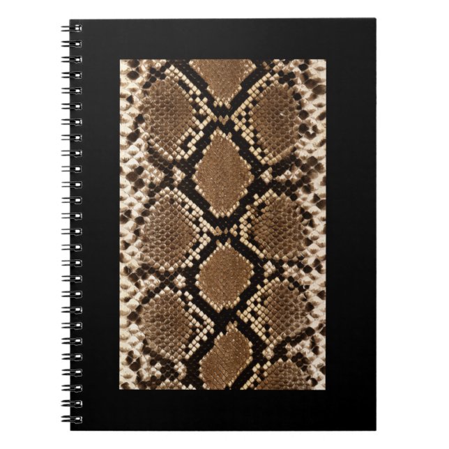 Snake Skin Pattern Notebook Notizblock (Vorderseite)
