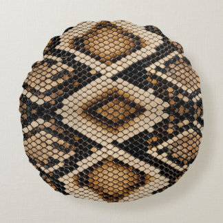 Snake Skin Round Pillow Rundes Kissen