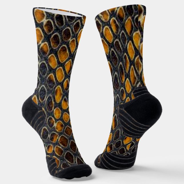 Snake Skin Socken (Gewinkelt)