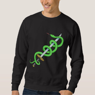 Snake Sword Reptile Herpetologin Herpetology Sweatshirt