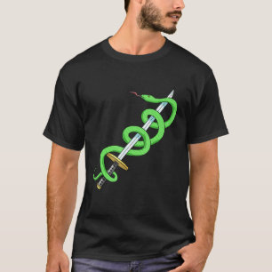 Snake Sword Reptile Herpetologin Herpetology T-Shirt