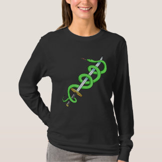 Snake Sword Reptile Herpetologin Herpetology T-Shirt