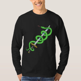 Snake Sword Reptile Herpetologin Herpetology T-Shirt