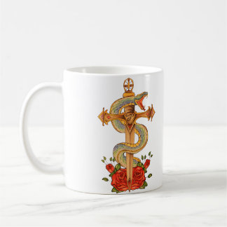 Snake tattoo design mugg tasse