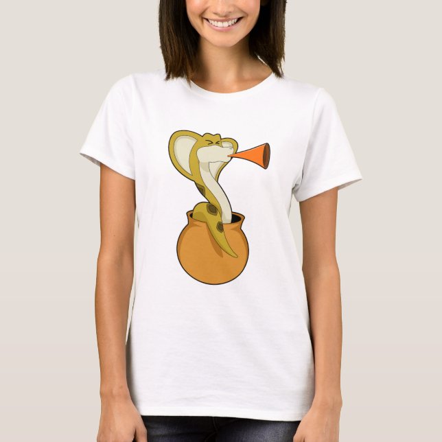 Snake Trumpet Music T-Shirt (Vorderseite)