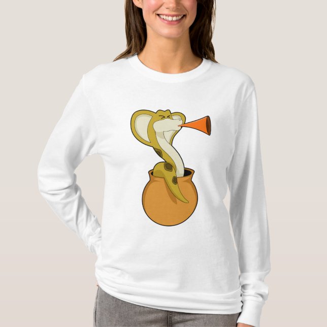 Snake Trumpet Music T-Shirt (Vorderseite)