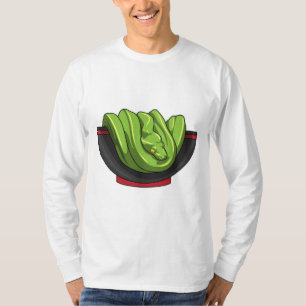Snake with Ramen Bowl T-Shirt