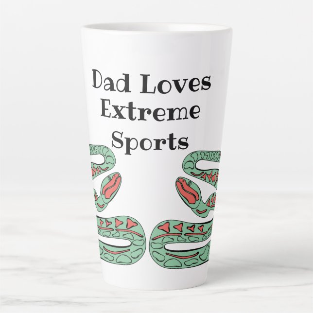 Snake World: Vater Lieben Extreme Sports. Milchtasse (Vorderseite)
