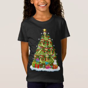 Snake Xmas Tree Lighting Santa Snake Weihnachten T-Shirt
