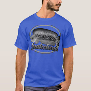 Snakehead bw Channa Ophicephalus Tropisches Orname T-Shirt