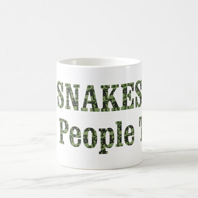SNAKES sind auch Menschen! Kaffeetasse (Mittel)