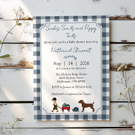 Snakes, Snails & Puppy Tails — Baby Boy Invitation Einladung
