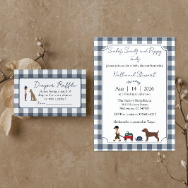 Snakes, Snails & Puppy Tails -diaper raffle card Begleitkarte