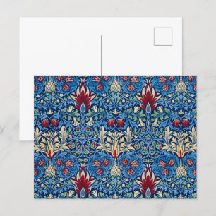 Snakeshead, Blume Wallpaper von William Morris Postkarte