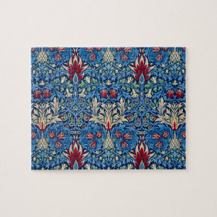 Snakeshead, Blume Wallpaper von William Morris Puzzle