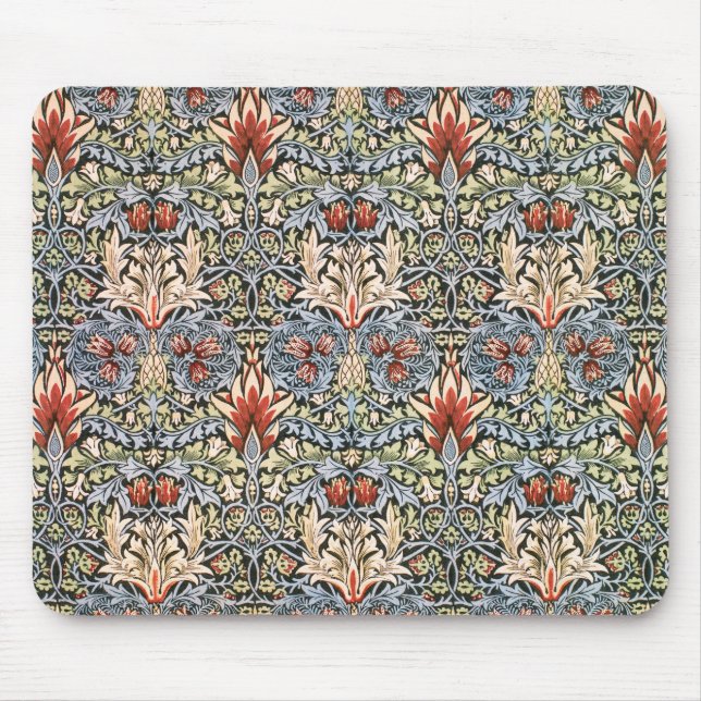 Snakeshead Pattern (von William Morris) Mousepad (Vorne)