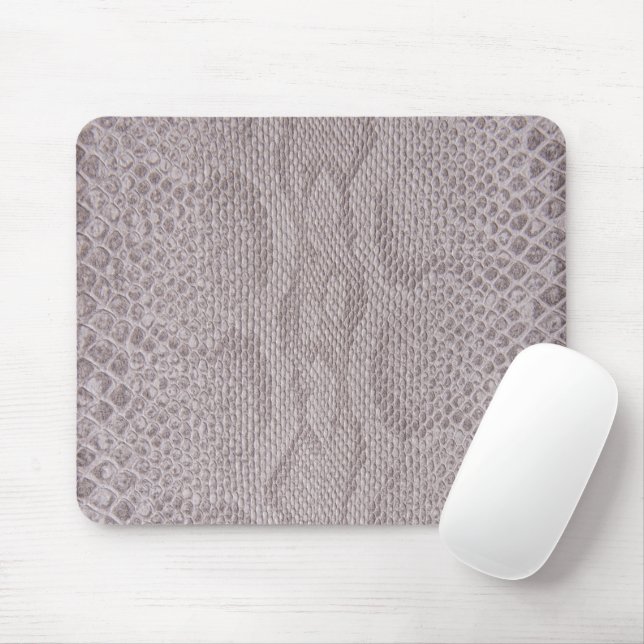 Snakeskin Beige-Gray Muster Mouse Pad Mousepad (Mit Mouse)