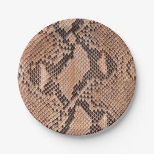 Snakeskin Muster Coole Tierdrucke Pappteller