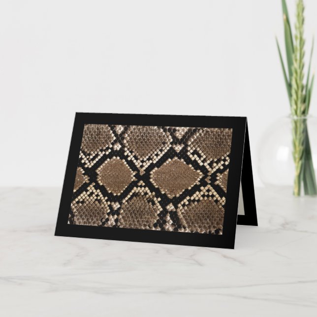 Snakeskin Pattern Karte (Vorderseite)