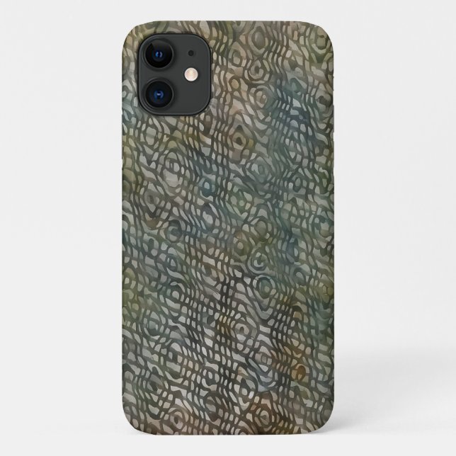 Snakeskin Watercolor Art Phone Case (Rückseite)