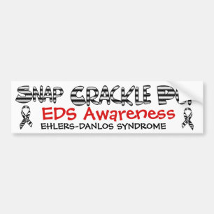 Snap, Crackle, Pop EDS Ehlers-Danlos Sydrome Autoaufkleber