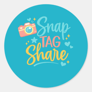 Snap Tag Share Aufkleber
