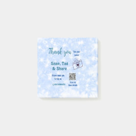 Snap-Tag teilen soziale Medien q oder Code-Glitzer Post-it Klebezettel