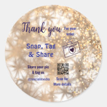 Snap-Tag teilen soziale Medien q oder Code-Glitzer