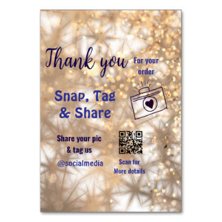 Snap-Tag teilen soziale Medien q oder Code-Glitzer Tischnummer