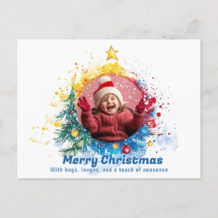 Snap-tastic Snowflake Spektakulär Feiertagspostkarte