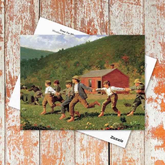 Snap the Whip Winslow Homer Postkarte (Von Creator hochgeladen)