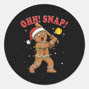 Snap Weihnachten Santa Lebkuchen Spielen Softll Pl Runder Aufkleber